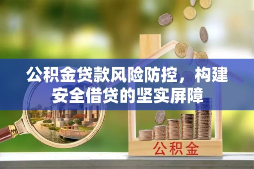 彭泽公积金贷款风险防控，构建安全借贷的坚实屏障