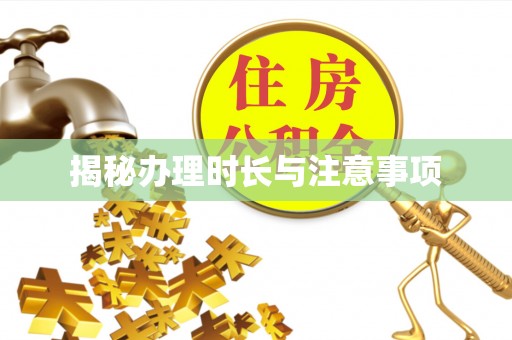 彭泽揭秘办理时长与注意事项