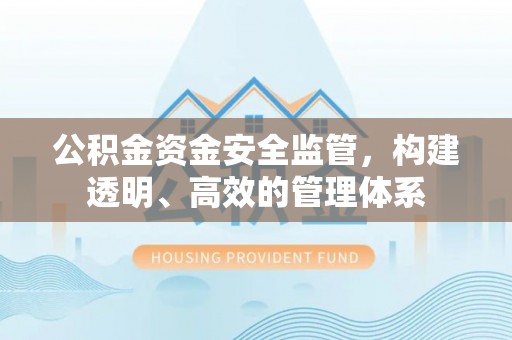 彭泽公积金资金安全监管，构建透明、高效的管理体系