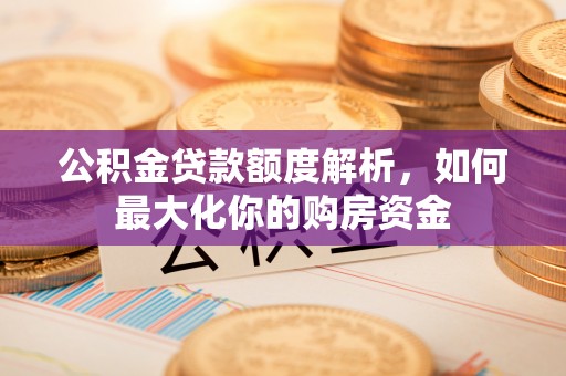彭泽公积金贷款额度解析，如何最大化你的购房资金