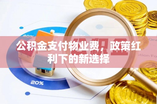 彭泽公积金支付物业费，政策红利下的新选择