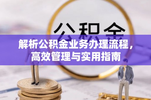 彭泽解析公积金业务办理流程，高效管理与实用指南