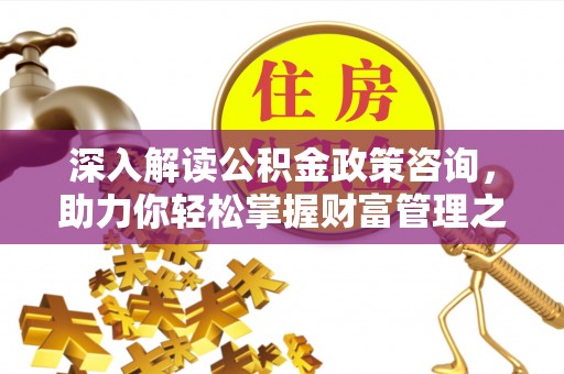 彭泽深入解读公积金政策咨询，助力你轻松掌握财富管理之道