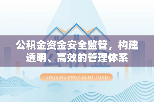 彭泽公积金资金安全监管，构建透明、高效的管理体系