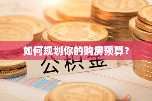 彭泽如何规划你的购房预算？