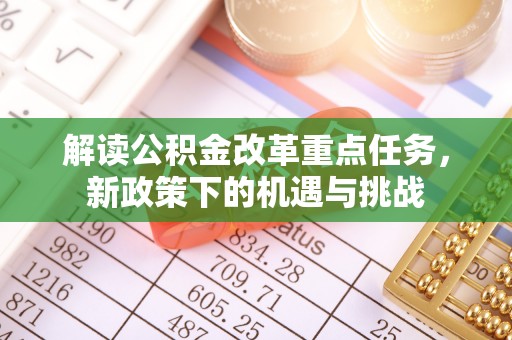 彭泽解读公积金改革重点任务，新政策下的机遇与挑战