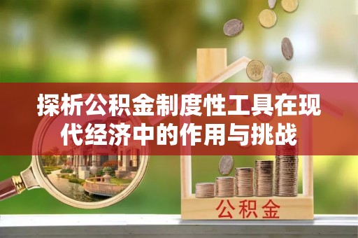 彭泽探析公积金制度性工具在现代经济中的作用与挑战