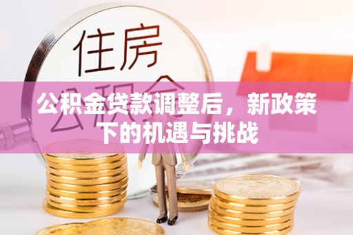 彭泽公积金贷款调整后，新政策下的机遇与挑战