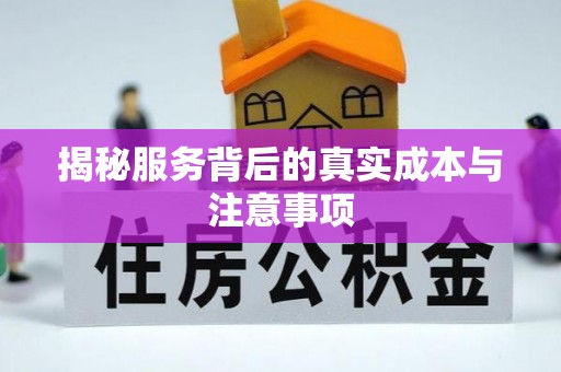 彭泽揭秘服务背后的真实成本与注意事项